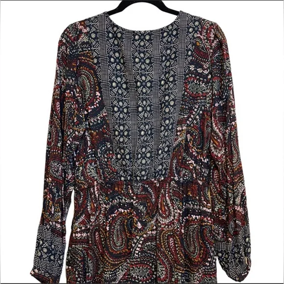 NWT Knox Rose Night Sky Boho V-Neck Button Front Maxi Dress - Picture 5 of 7